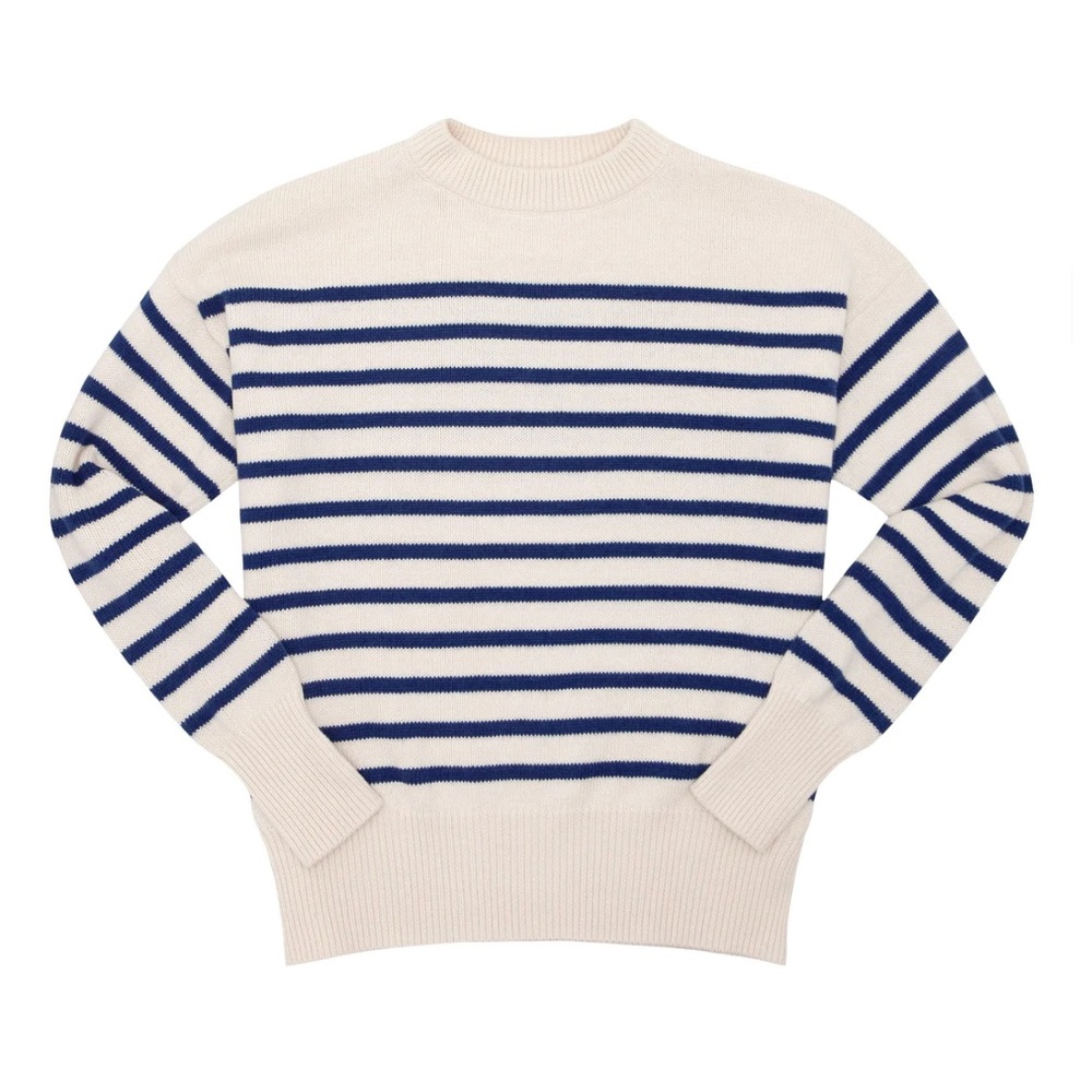 MINNOW women's breton stripe knit sweater